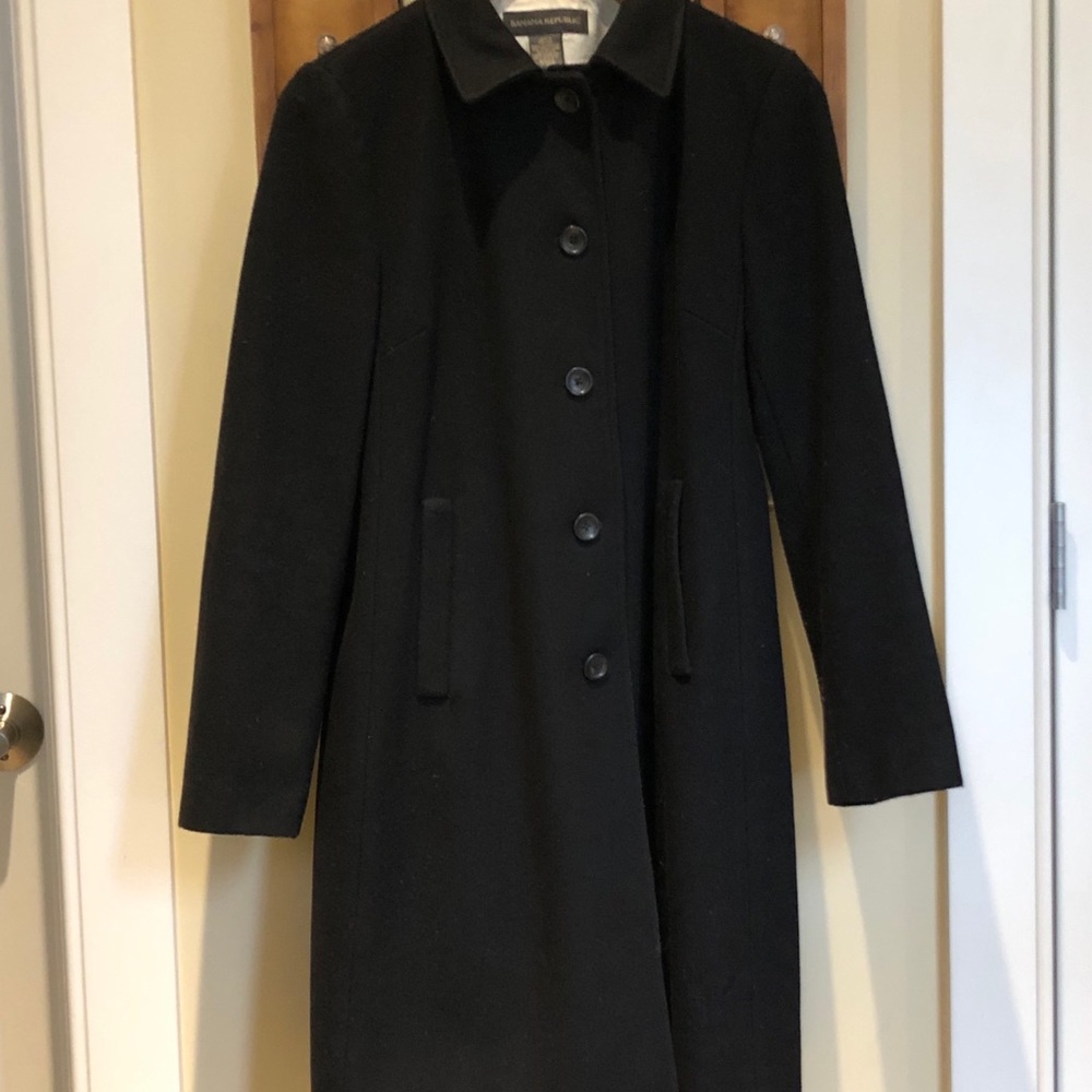 Black Banana Republic peacoat jacket size S